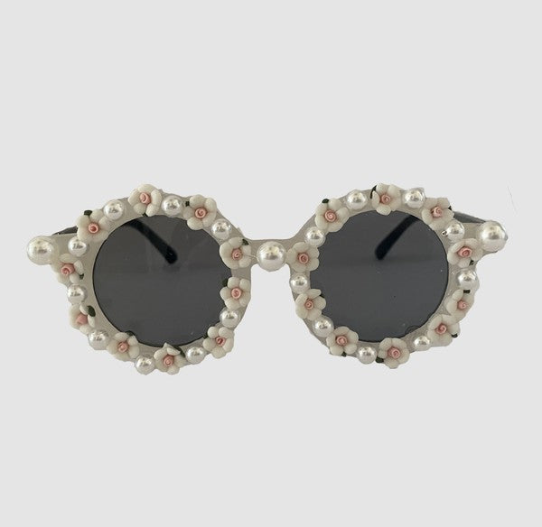 Handmade Kids Floral Pearl Sunnies G0201