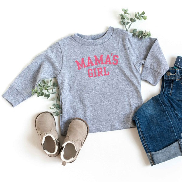 Mama's Girl Varsity Toddler Long Sleeve