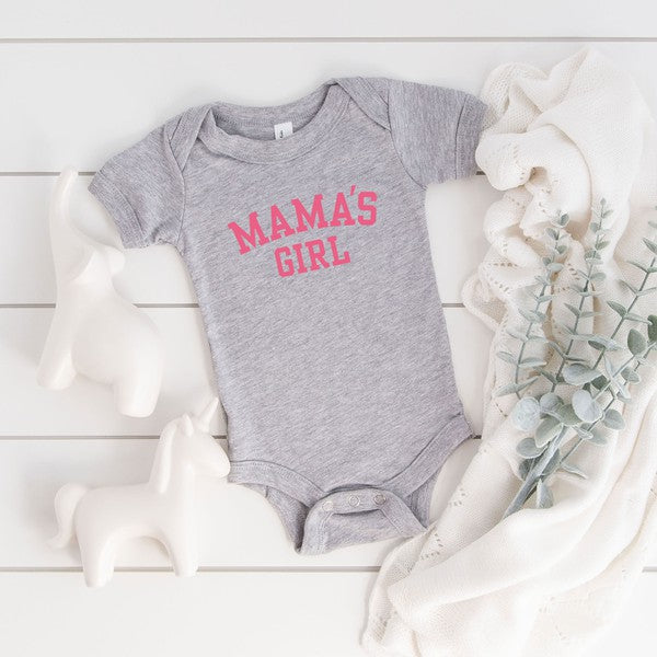 Mama's Girl Varsity Baby Onesie