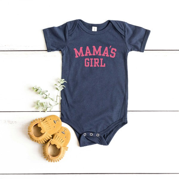 Mama's Girl Varsity Baby Onesie