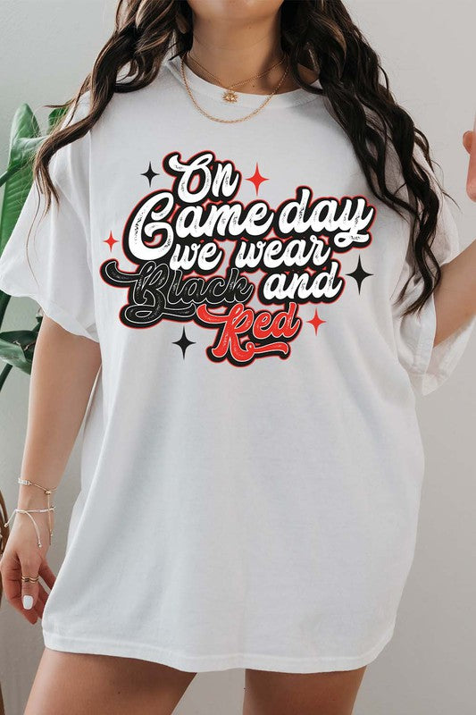 Red & Black Game Day Graphic Tee