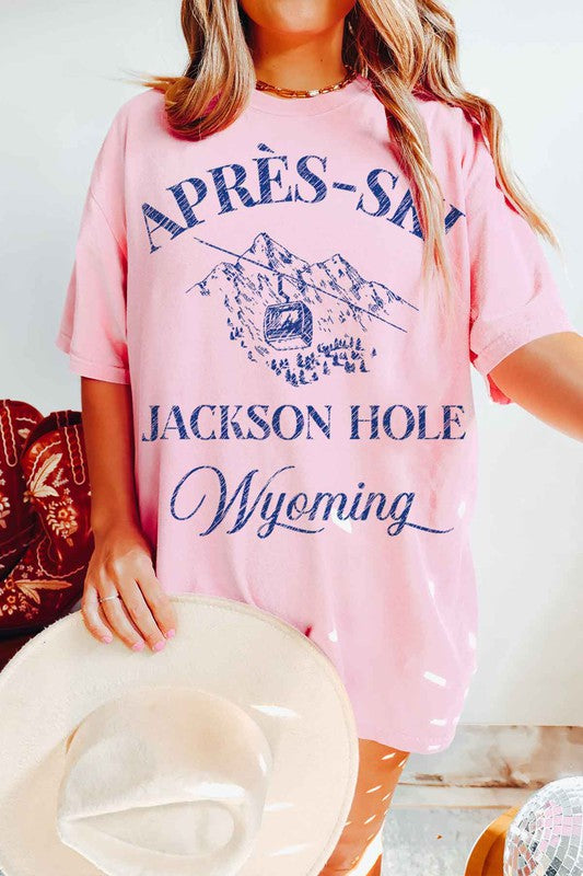 APRES SKI JACKSON HOLE WYOMING GRAPHIC TEE