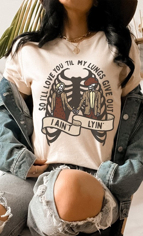 Love You Til My Lungs Give Out Graphic Tee