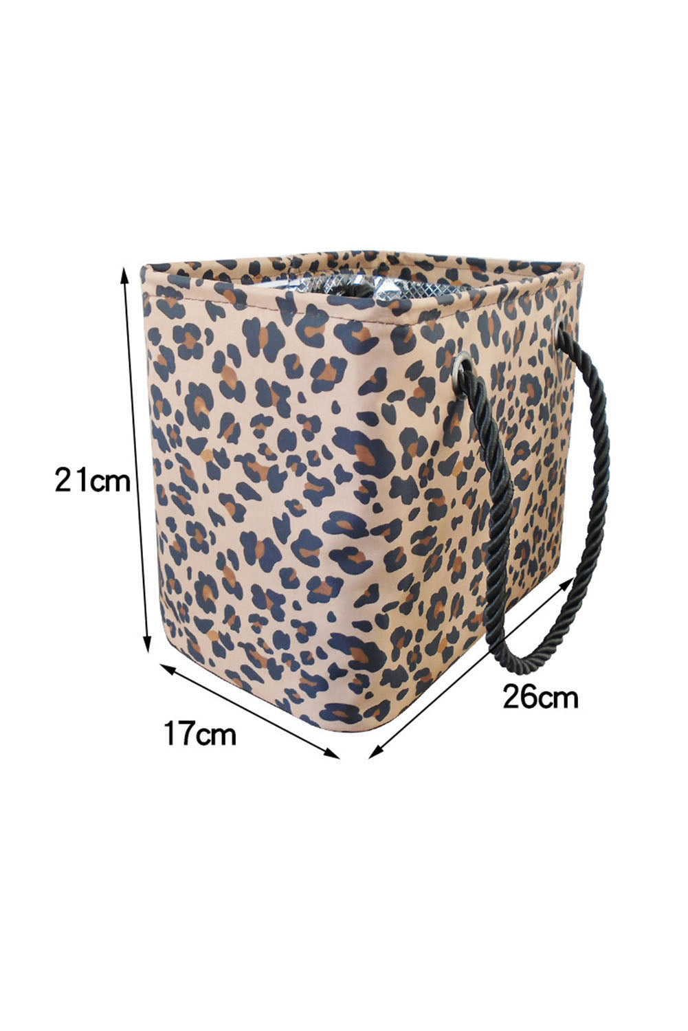 White Leopard Waterproof Canvas Toiletry Bag