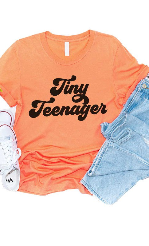 Retro Tiny Teenager Kids Graphic Tee