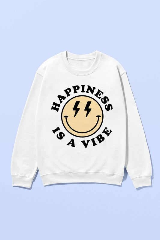 HAPPINESS IS A VIBE SWEATSHIRT PLUS SIZE