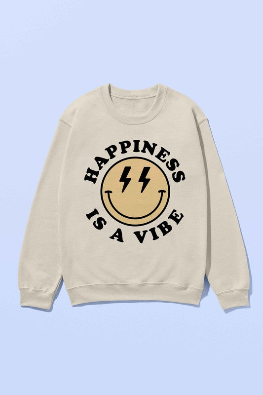 HAPPINESS IS A VIBE SWEATSHIRT PLUS SIZE