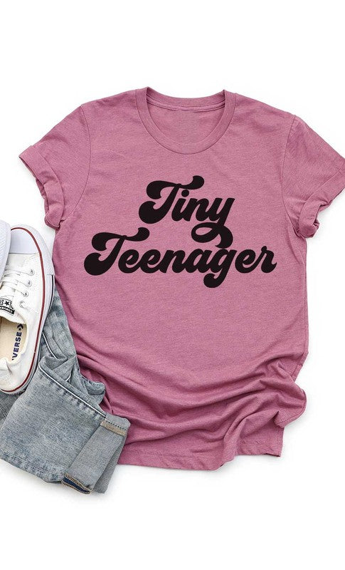 Retro Tiny Teenager Kids Graphic Tee