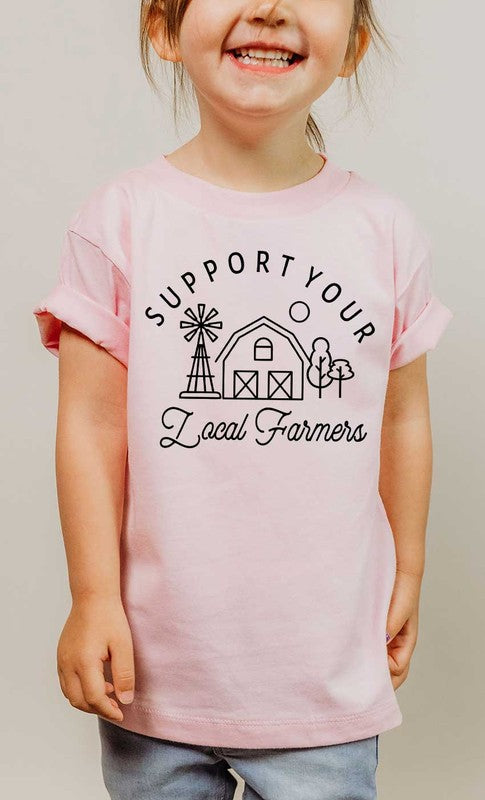 Support Your Local Farmer Kids Graphic Tee