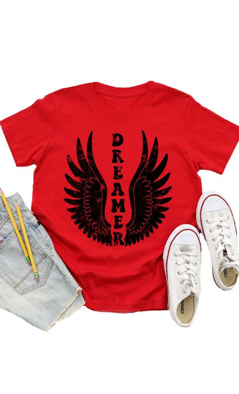 Retro Dreamer Wings Kids Graphic Tee