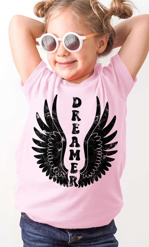 Retro Dreamer Wings Kids Graphic Tee