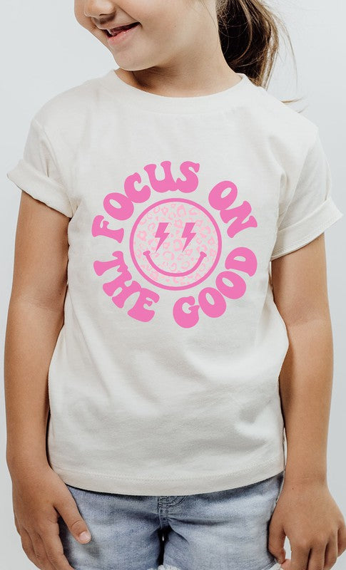 Focus On The Good Smiley Kids Graphic Tee