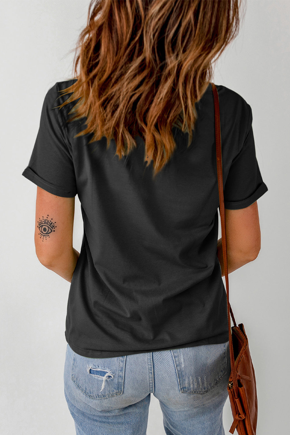 Casual Short Sleeve Crew Neck T Shirt for Women