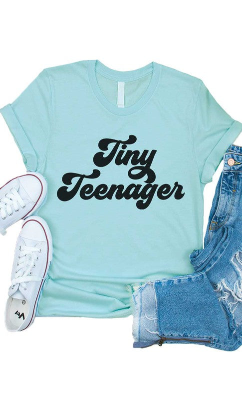 Retro Tiny Teenager Kids Graphic Tee