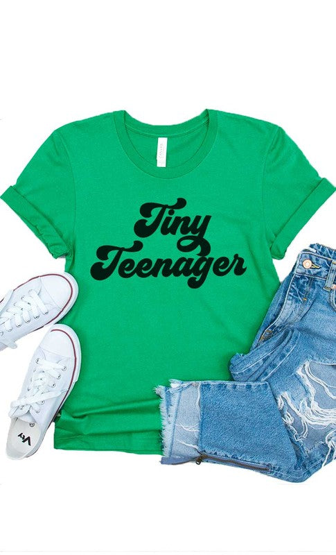 Retro Tiny Teenager Kids Graphic Tee