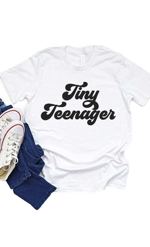 Retro Tiny Teenager Kids Graphic Tee