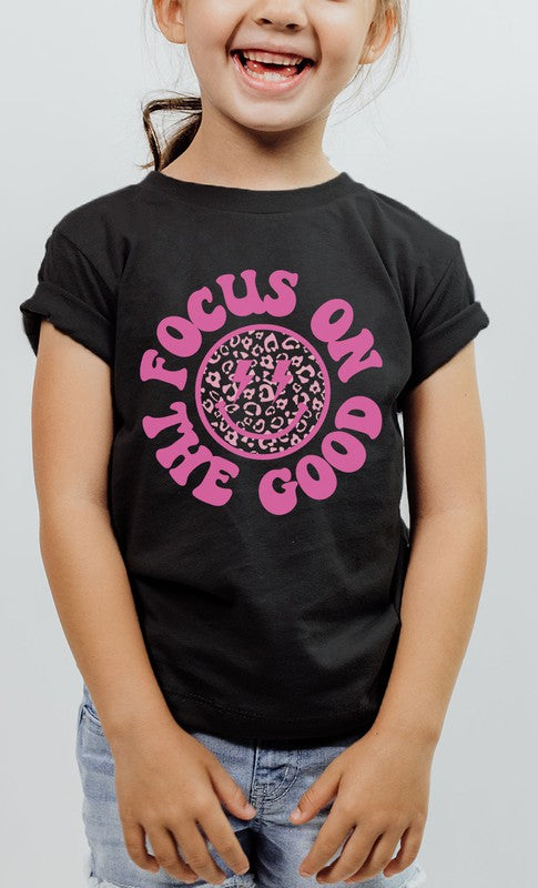 Focus On The Good Smiley Kids Graphic Tee