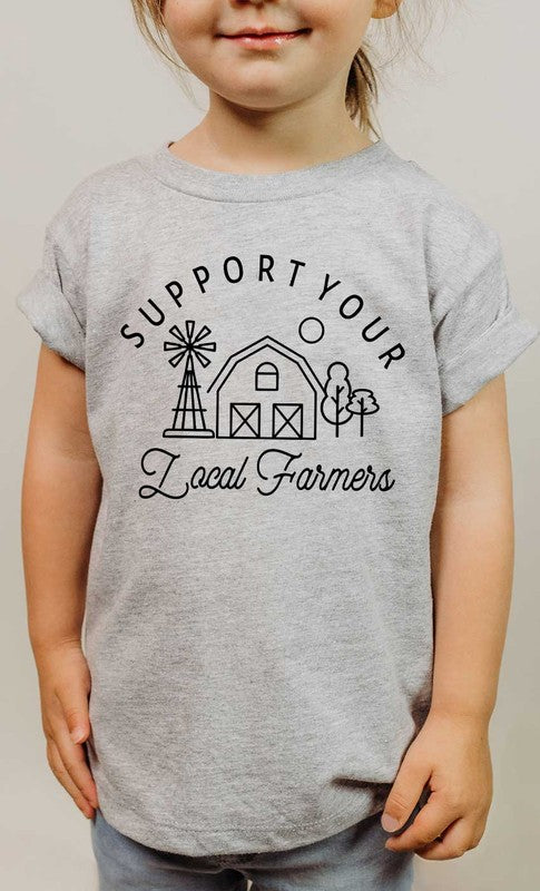 Support Your Local Farmer Kids Graphic Tee