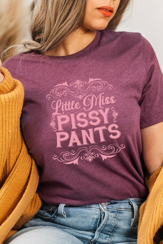 Little Miss Pissy Pants Ornamental Graphic Tee