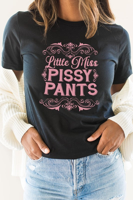 Little Miss Pissy Pants Ornamental Graphic Tee