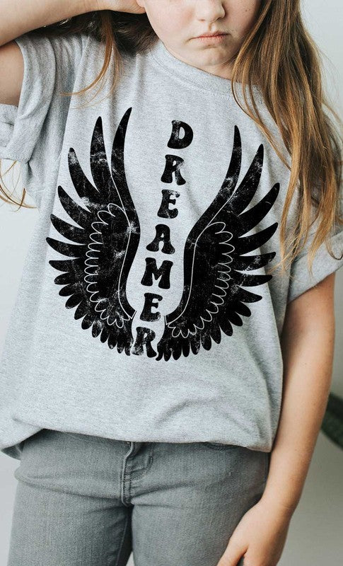 Retro Dreamer Wings Kids Graphic Tee