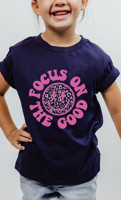 Focus On The Good Smiley Kids Graphic Tee