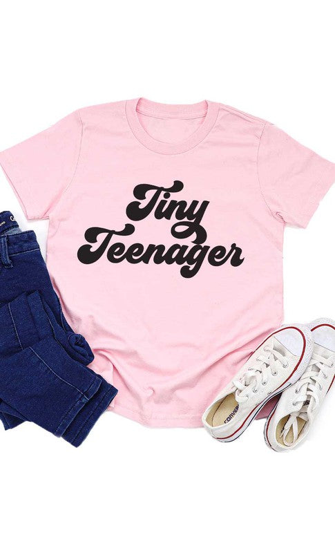 Retro Tiny Teenager Kids Graphic Tee