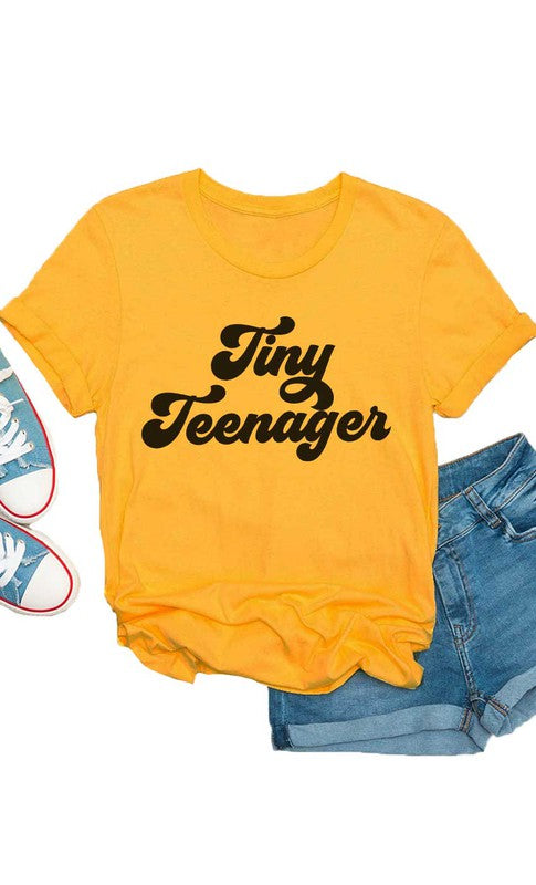 Retro Tiny Teenager Kids Graphic Tee