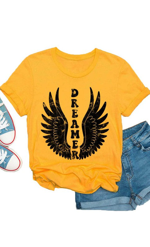 Retro Dreamer Wings Kids Graphic Tee